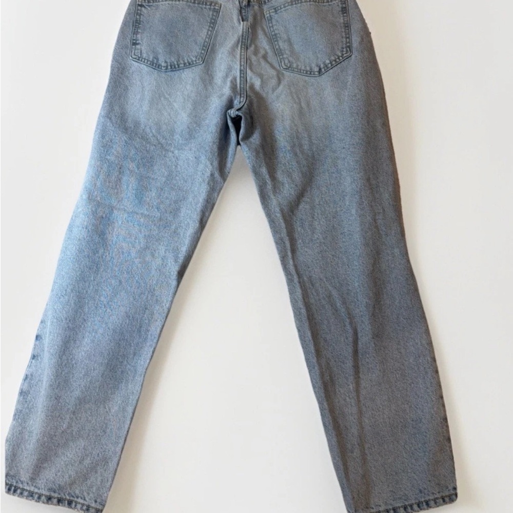 Zara Women's Relaxed Distressed Blue Jeans Size 12 - Picture 4 of 7